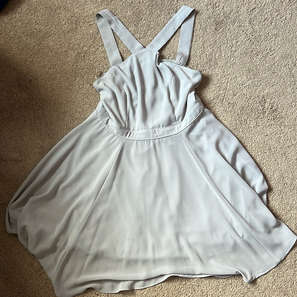 Lulu's grey skater girl dress size large
